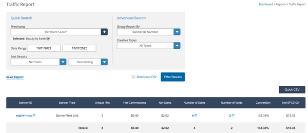 SHAREASALE AFFILIATES - How to Track Your Clicks