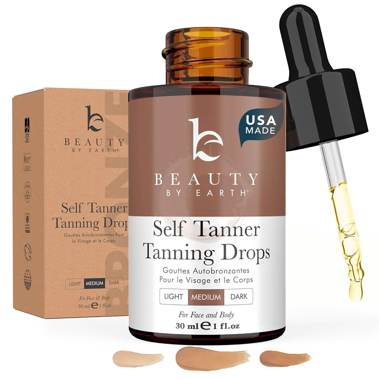 Beauty by earth face and outlet body self tanner