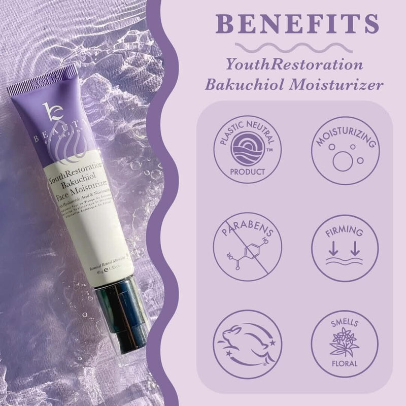 YouthRestoration Bakuchiol Face Moisturizer - Single - Beauty by Earth - Benefits