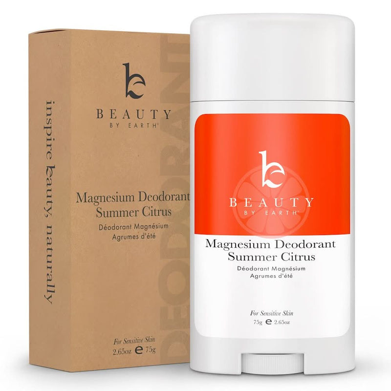 Magnesium Deodorant Summer Citrus - Single - EC - Beauty by Earth