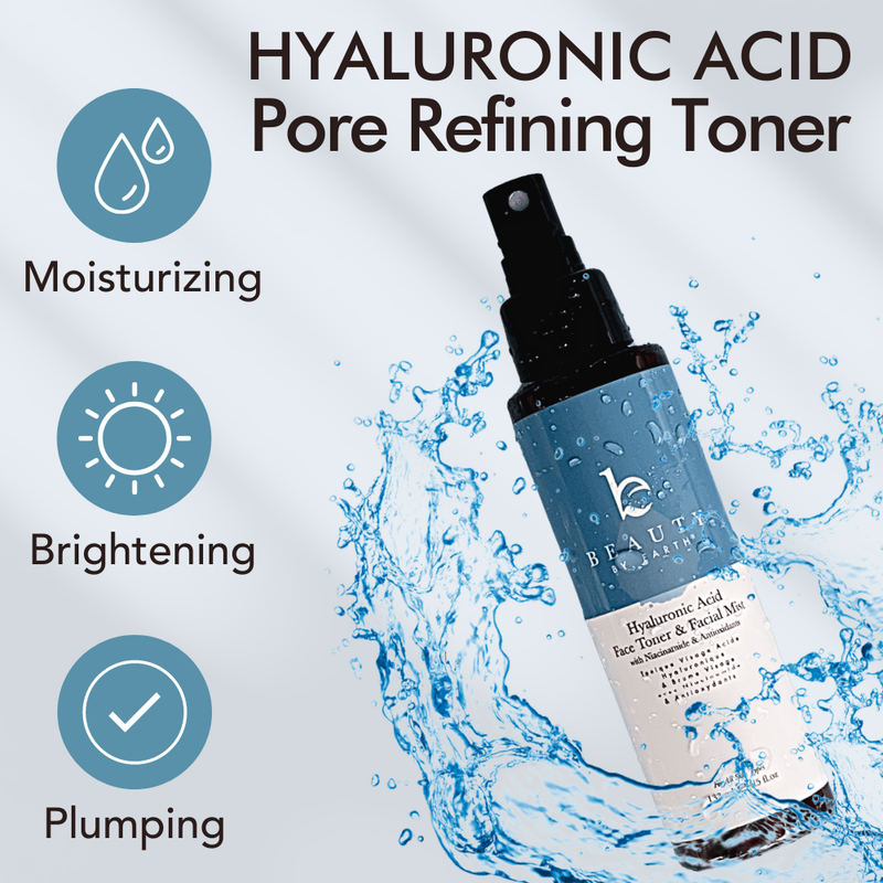 Hyaluronic Acid Face Toner and Facial Mist (VIP DEAL) - {{variant_title}} - Beauty by Earth