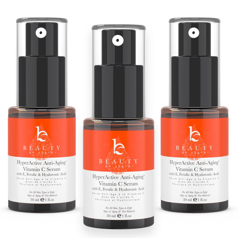 Hyperactive Anti-Aging Vitamin C Serum - 3 Pack - Beauty by Earth