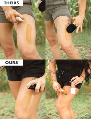 Self Tanner Body Spray (Fair to Medium) - Before and After