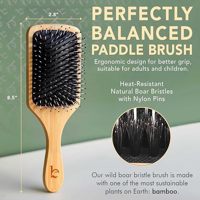 Paddle Boar Bristle Hair Brush