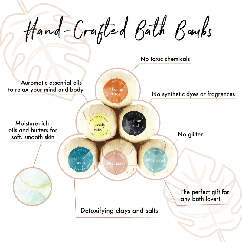 Hand-Crafted Luxurious Bath Bombs by Beauty by Earth