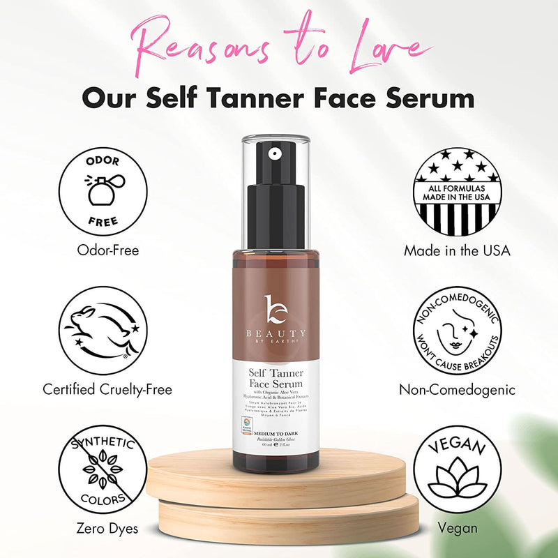 Self Tanner Face Serum (Medium to Dark)