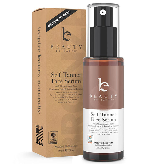 Self Tanner Face Serum (Medium to Dark) - Default Title - Beauty by Earth