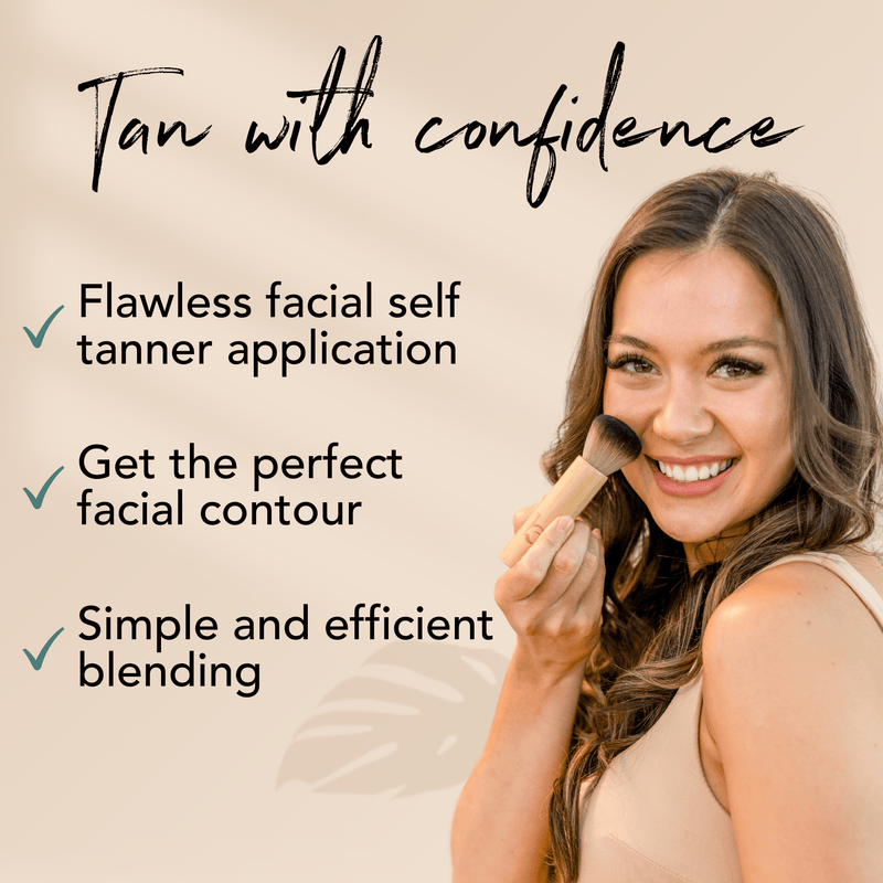 Self Tanner Kabuki Facial Brush Beauty by Earth